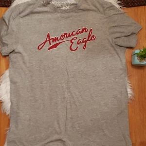 American Eagle Standard Vintage Crewneck Gray T Shirt